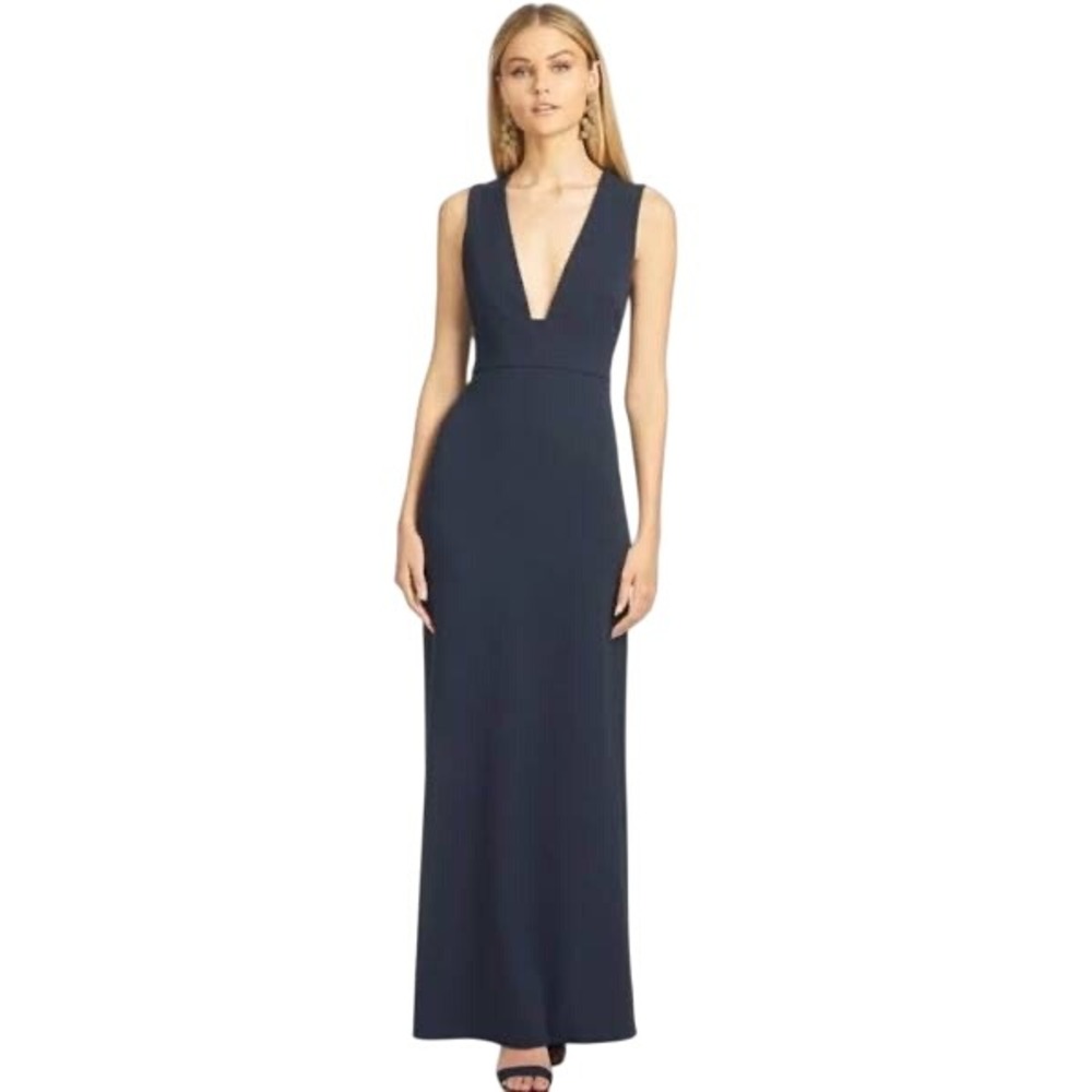 Sachin & Babi NWT Loretta Gown in Navy Size 16W MSRP $285